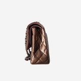 Bronzestribet PATENT CLASSIC DOUBLE FLAP MEDIUM