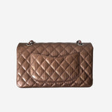 Bronzestribet PATENT CLASSIC DOUBLE FLAP MEDIUM
