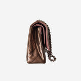 Bronzestribet PATENT CLASSIC DOUBLE FLAP MEDIUM