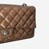 Bronzestribet PATENT CLASSIC DOUBLE FLAP MEDIUM
