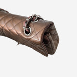 Bronzestribet PATENT CLASSIC DOUBLE FLAP MEDIUM