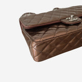 Bronzestribet PATENT CLASSIC DOUBLE FLAP MEDIUM