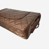 Bronzestribet PATENT CLASSIC DOUBLE FLAP MEDIUM