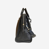 Sort metalic edge City bag