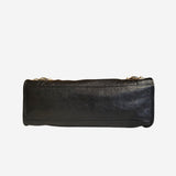 Sort metalic edge City bag