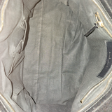 Sort metalic edge City bag