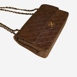 SUEDE CAVIAR CLASSIC DOUBLE FLAP MEDIUM