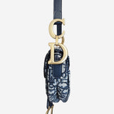 Oblique Jacquard saddle bag