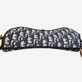 Oblique Jacquard saddle bag