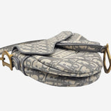 Oblique Jacquard saddle bag