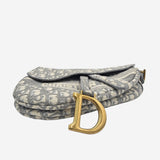 Oblique Jacquard saddle bag