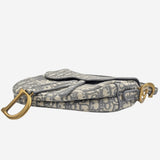 Oblique Jacquard saddle bag