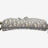 Oblique Jacquard saddle bag