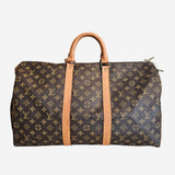MONOGRAM CANVAS KEEPALL BANDOULIERE 50
