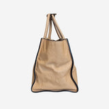 Beige Twin Pocket Tote