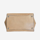 Beige Twin Pocket Tote