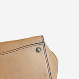 Beige Twin Pocket Tote