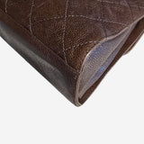 Medium aged Caviar Single Flap