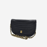 VINTAGE HALF MOON FLAP BAG