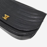 VINTAGE HALF MOON FLAP BAG