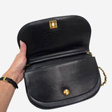 VINTAGE HALF MOON FLAP BAG