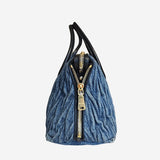 Denim 2-way handbag