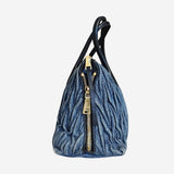 Denim 2-way handbag