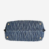 Denim 2-way handbag
