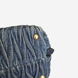 Denim 2-way handbag