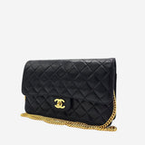 VINTAGE GOLD CHAIN MEDIUM SINGLE FLAP