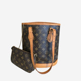 Monogram canvas bucket pm inkl. pouch
