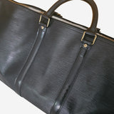 Sort Epi læder Keepall 50
