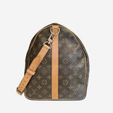 MONOGRAM CANVAS KEEPALL 55 BANDOULIERE