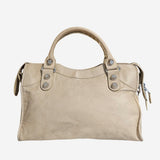 Beige Giant Hardware City Bag