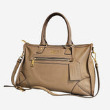 Beige 2-way handbag