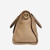 Beige 2-way handbag