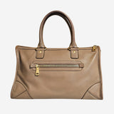 Beige 2-way handbag