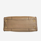 Beige 2-way handbag