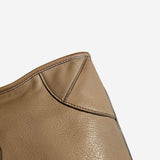 Beige 2-way handbag