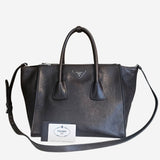 Mørkebrun Twin Pocket Tote