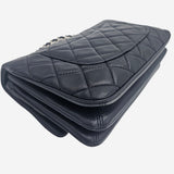 NAVY ACCORDION FLAP