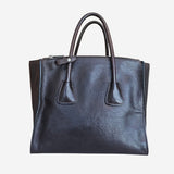 Mørkebrun Twin Pocket Tote