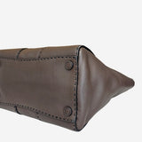 Brun Stitched Twin Pocket Tote