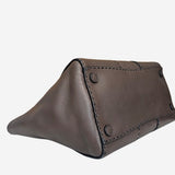 Brun Stitched Twin Pocket Tote