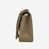 BEIGE CLASSIC DOUBLE FLAP MEDIUM
