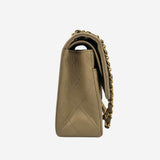BEIGE CLASSIC DOUBLE FLAP MEDIUM