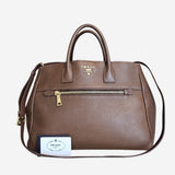Brun Vitello Daino Tote