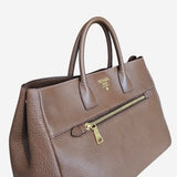 Brun Vitello Daino Tote
