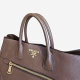 Brun Vitello Daino Tote