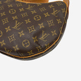 MONOGRAM CANVAS CROISSANT MM